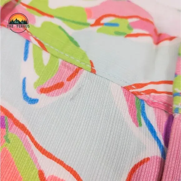 Lilly Pulitzer The Chipper Shorts 10” Floral Belted Pockets Cotton Womens Sz 2 - Picture 10 of 11